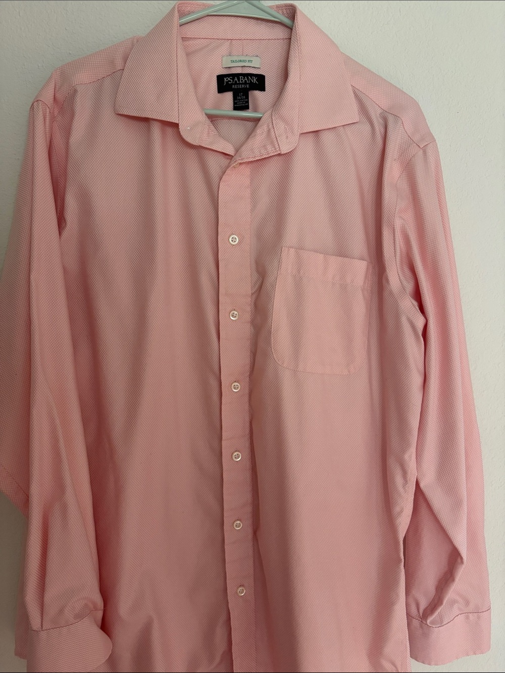 Jos. A. Bank Pink Button-Front Dress Shirt